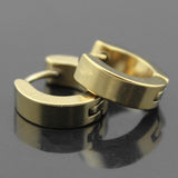 Punk Black Steel Earrings For Men