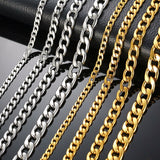 Silver Gold Filled Solid Necklace For Men