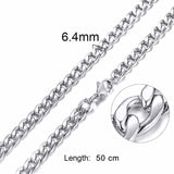 Silver Gold Filled Solid Necklace For Men