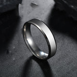 Steel Black Rings Set For Men