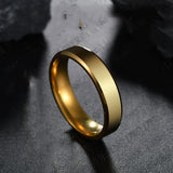 Steel Black Rings Set For Men