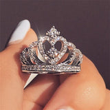 Crystal Silver Ring For Women