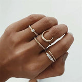 15Pcs/Set Vintage Ring Set For Women